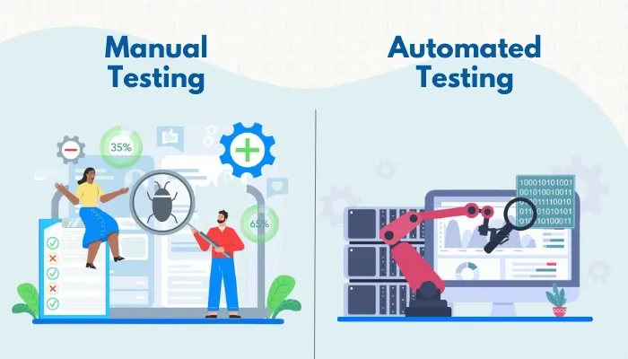Manual testing and automaton testing