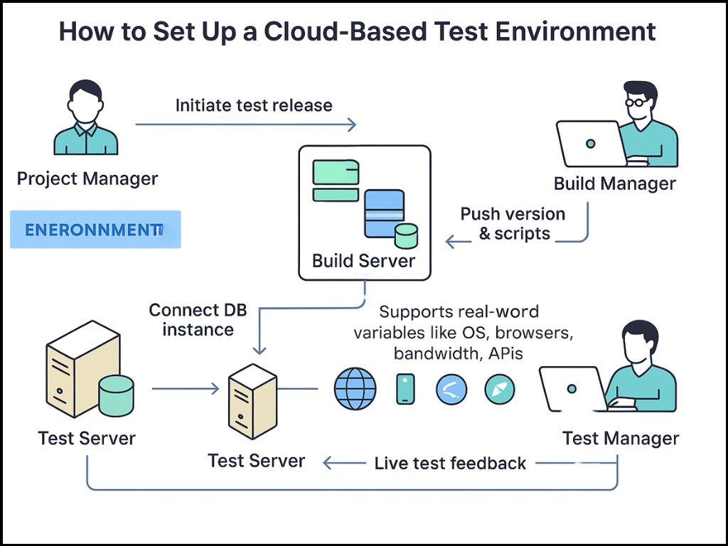 Setup cloud based test environment