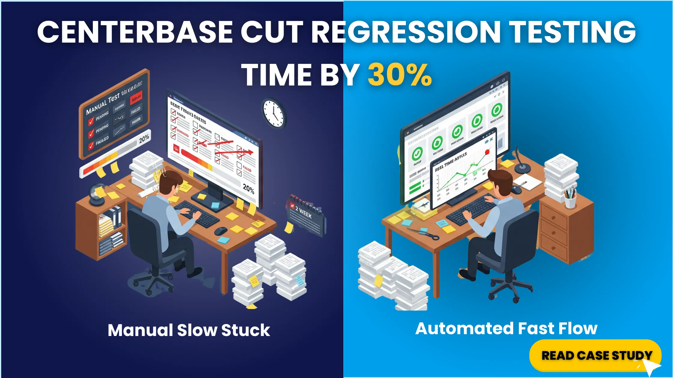 ThinkSys Cut Centerbase’s Regression Testing by 50% [Here’s How]