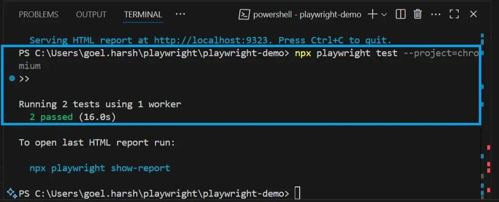 chronium debug run test