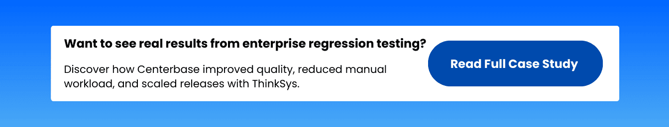 regression testing case study cta
