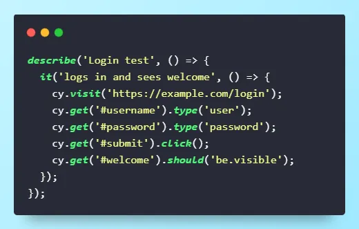 cypress javascript