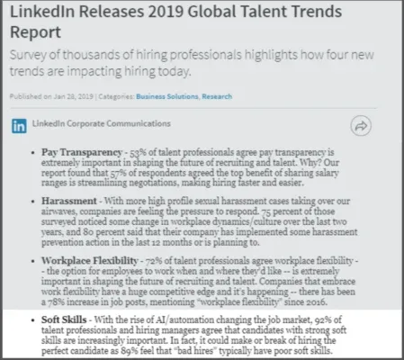 linkedin global talent trend report