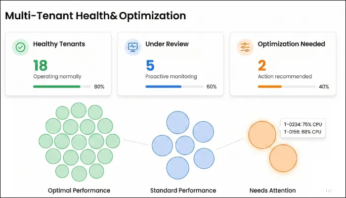 multi tenant health and optmization