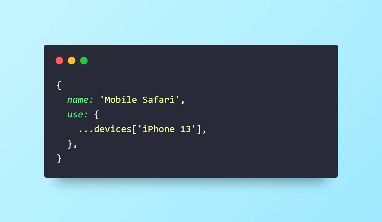 projects array