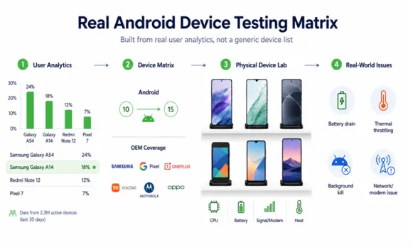real android device testing