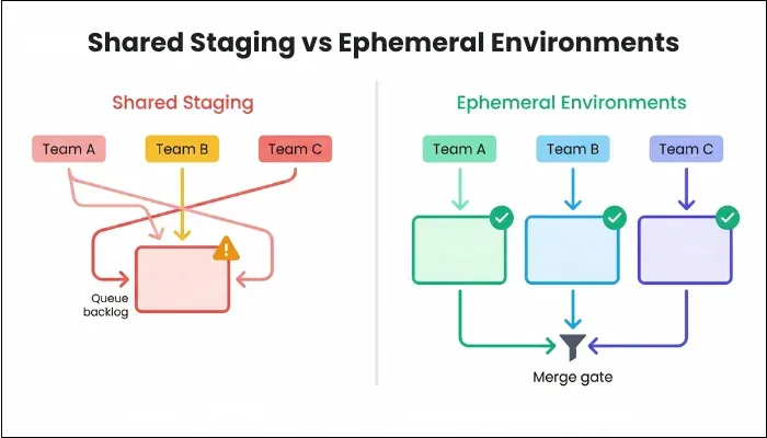 shared staging ephemeral environments