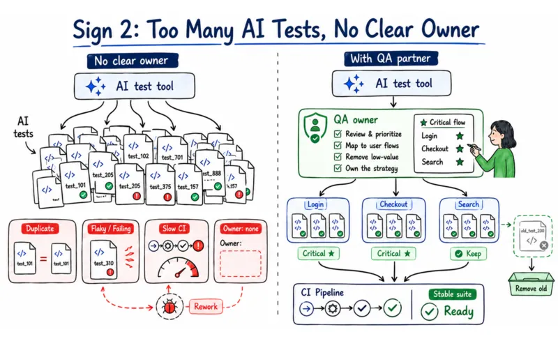 Ai test cases with no owner