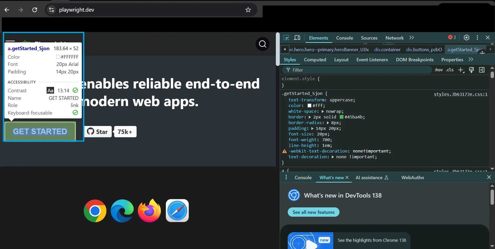 command of setuping up test in different browser like chronium, mozilla, safari