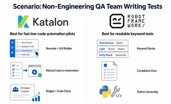 test automation framework for non engineering qa team
