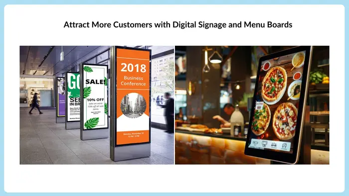 Attract More Customers with Digital Signage and Menu-Boards