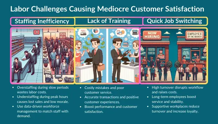 Labor Challenges Causing Mediocre Customer Satisfaction