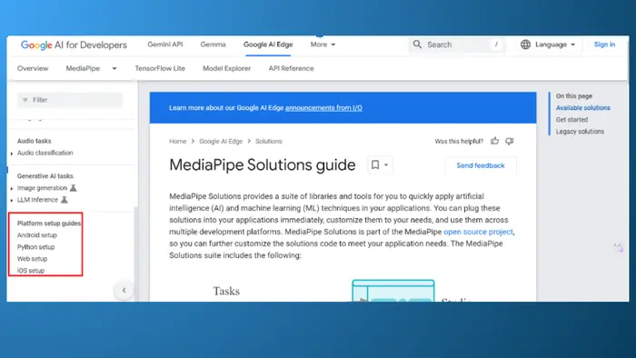 ThinkSys Mediapipe Flutter Plugin guide